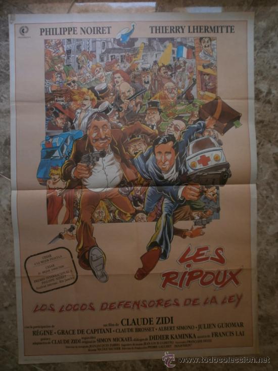 Cinema: LOS LOCOS DEFENSORES  DE LA LEY. PHILIPE NOOIRET, THIERRY LHERMITTE. A&Ntilde;O 1985.