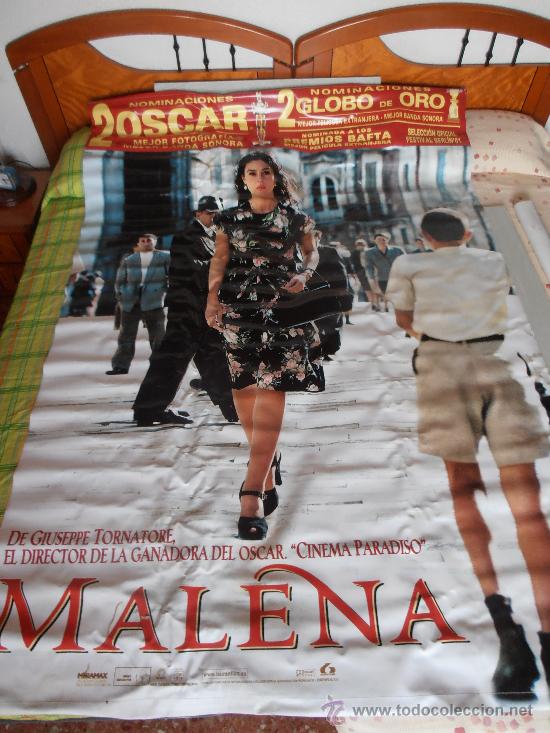 Cinema: MALENA,&iexcl;&iexcl;&iexcl;&iexcl;OJO!!!! CARTEL GIGANTE DE TELA/LONA/PLASTICO DE 190X140 CM APROX(8)