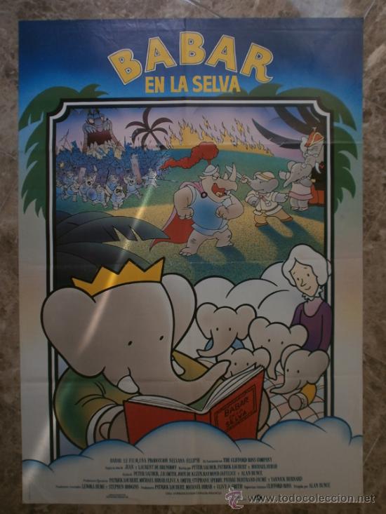 Cine: BABAR EN  LA SELVA. ALO 1990. - Foto 1