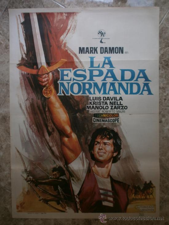 Cine: LA ESPADA NORMANDA. MARK DAMON. A&Ntilde;O 1971. - Foto 1