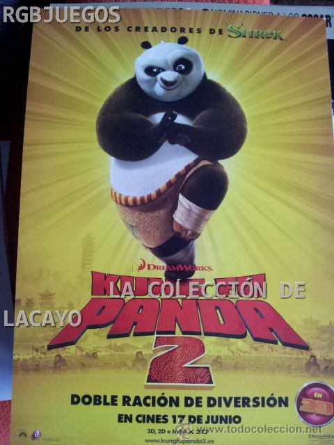 Cinema: AFICHE O CARTEL KUNFU PANDA 2 MEDIDAS APROX. 21 X 29 CON SINOPSIS EN DORSO O INTERIOR