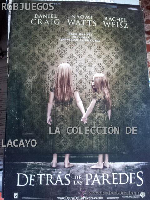 Cinema: AFICHE O CARTEL DETRAS DE LAS PAREDES MEDIDAS APROX. 21 X 29 CON SINOPSIS EN DORSO O INTERIOR