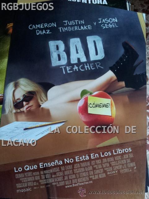 Cinema: AFICHE O CARTEL BAD TEACHER MEDIDAS APROX. 21 X 29 CON SINOPSIS EN DORSO O INTERIOR