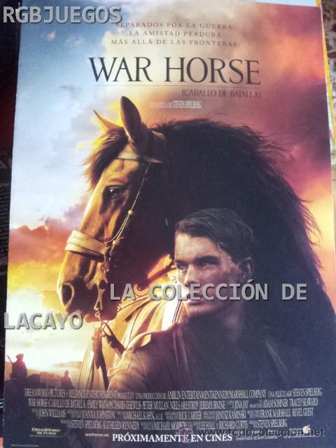 Cinema: AFICHE O CARTEL DE CINE WAR HORSE MEDIDAS APROX. 21 X 29 CON SINOPSIS EN DORSO O INTERIOR