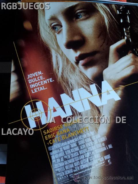 Cinema: AFICHE O CARTEL DE CINE HANNA MEDIDAS APROX. 21 X 29 CON SINOPSIS EN DORSO O INTERIOR