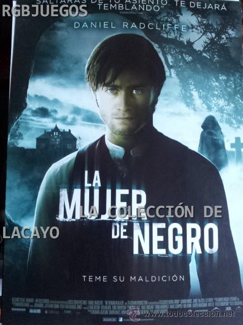 Cinema: AFICHE O CARTEL DE CINE LA MUJER DE NEGRO MEDIDAS APROX. 21 X 29 CON SINOPSIS EN DORSO