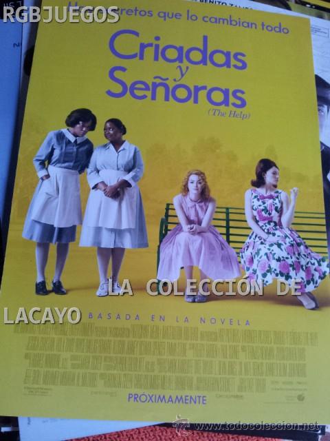 Cinema: AFICHE O CARTEL DE CINE CRIADAS Y SE&Ntilde;ORAS MEDIDAS APROX. 21 X 29 CON SINOPSIS EN DORSO