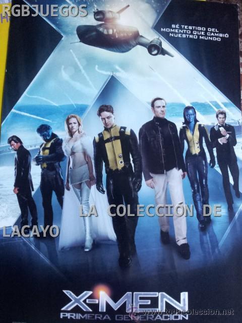 Cinema: AFICHE O CARTEL X-MEN PRIMERA GENERACI&Oacute;N MEDIDAS APROX. 21 X 29 CON SINOPSIS EN DORSO O INTERIOR