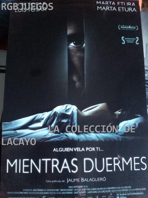 Cinema: AFICHE O CARTEL DE CINE MIENTRAS DUERMES MEDIDAS APROX. 21 X 29 CON SINOPSIS EN DORSO O INTERIOR