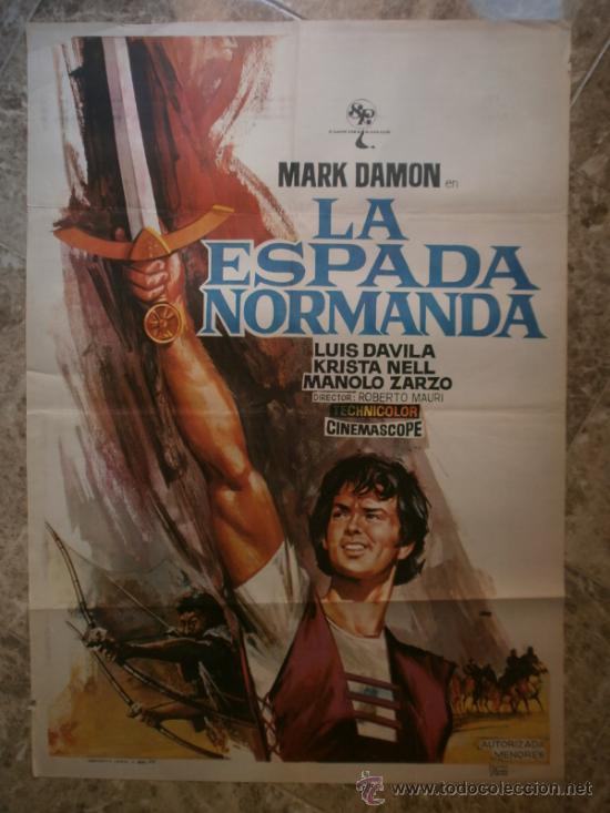 Cine: LA ESPADA NORMANDA. MARK DAMON. A&Ntilde;O 1971. - Foto 1