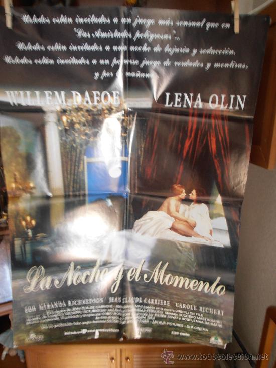 Cinema: 'LA NOCHE Y EL MOMENTO', CARTEL DE CINE ORIGINAL 70X100CM CON ALGUN DEFECTO () A 1&euro; (98)
