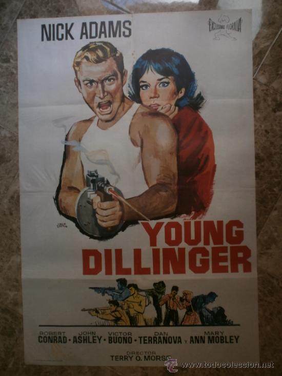 Cine: YOUNG DILLINGER. NICK ADAMS. A&Ntilde;O 1966. - Foto 1