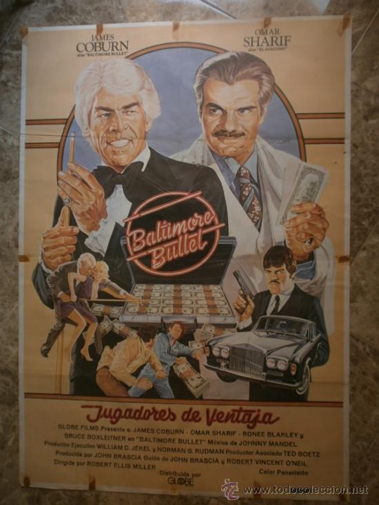 Cin&eacute;ma: JUGADORES DE VENTAJA. JAMES COBURN, OMAAR SHARIF. A&Ntilde;O 1980.
