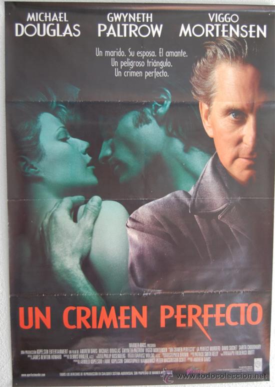 Cinema: CARTEL DE CINE UN CRIMEN PERFECTO TAMA&Ntilde;O 70X100