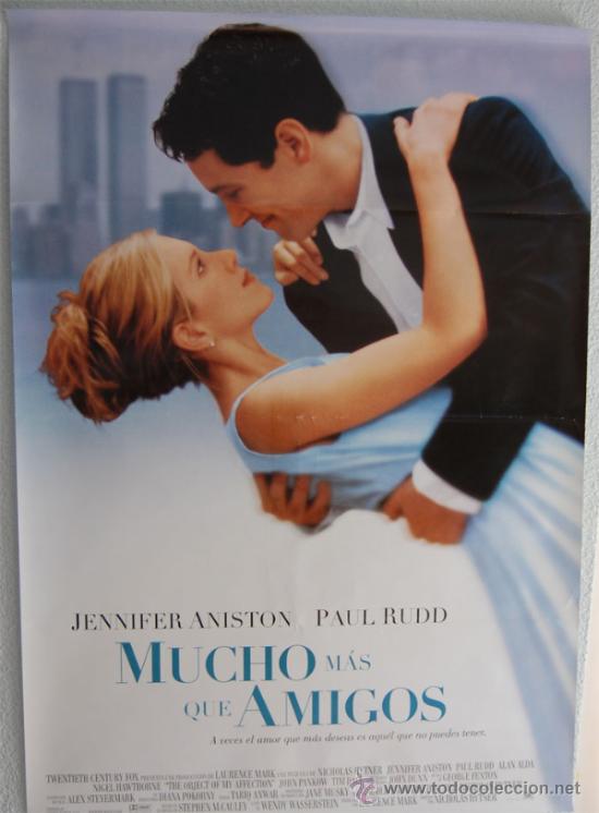 Cinema: CARTEL DE CINE MUCHO MAS QUE AMIGOS // 70X100 ORIGINAL //