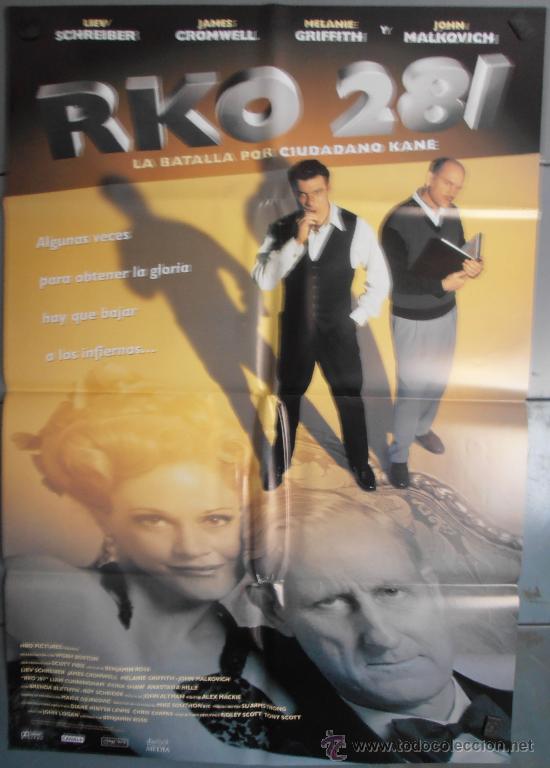 Cin&eacute;ma: RKO 281, CARTEL DE CINE ORIGINAL 70x100 APROX (1575)