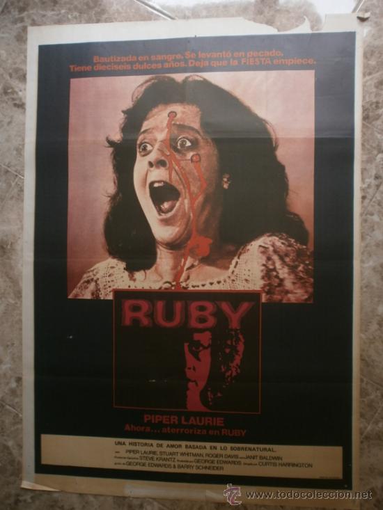 Cine: RUBY. PIPER LAURIE, STUART WHITMAN, ROGER DAVIS. A&Ntilde;O 1977. - Foto 1