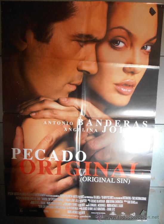 Cinema: PECADO ORIGINAL,A.BANDERAS, ANGELINA JOLIE CARTEL DE CINE ORIGINAL 70x100 APROX (1666)