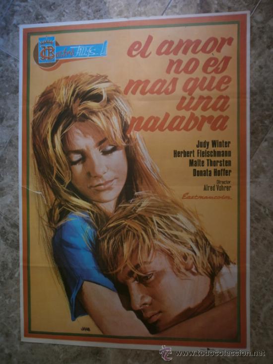 Kino: EL AMOR NO ES MAS QUE UNA PALABRA. JUDY WINTER, HERBERT FLEISCHMANN. A&Ntilde;O 1975.