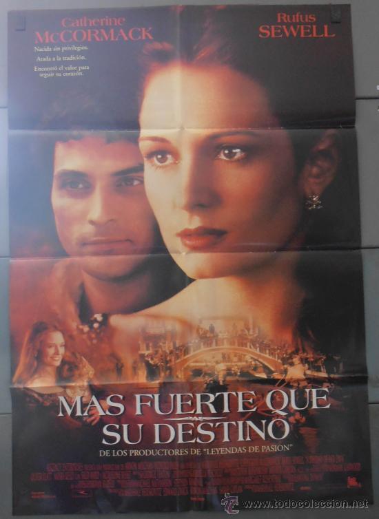Cinema: MAS FUERTE QUE SU DESTINO, CARTEL DE CINE ORIGINAL 70x100 APROX (2882)