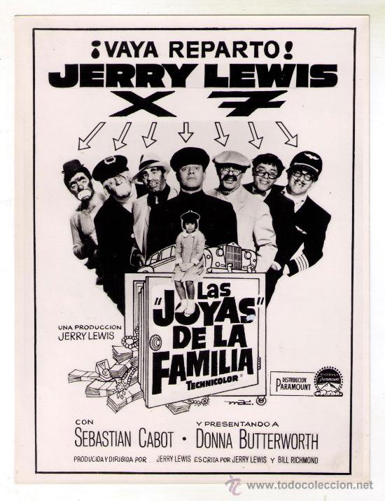 Cin&eacute;ma: LAS JOYAS DE LA FAMILIA - CARTEL - 24 CMS. X 18 CMS.