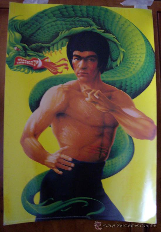 Cine: BRUCE LEE. POSTER.34 X 49 cms. - Foto 1