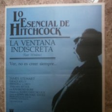 Cine: LA VENTANA INDISCRETA, LO ESENCIAL DE HITCHCOCK - JAMES STEWART, GRACE KELLY - AÑO 1984