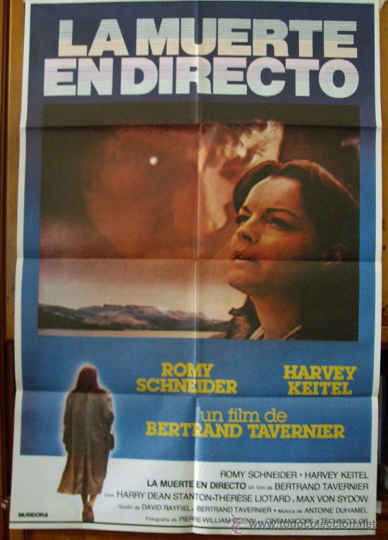 Cinema: LA MUERTE EN DIRECTO, con Romy Sneider. POSTER.