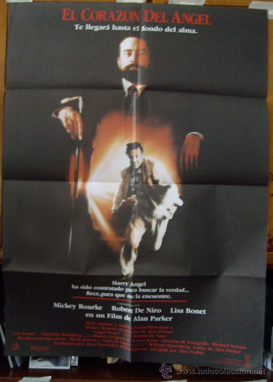 Cine: EL CORAZ&Oacute;N DEL ANGEL, con Robert de Niro. POSTER.