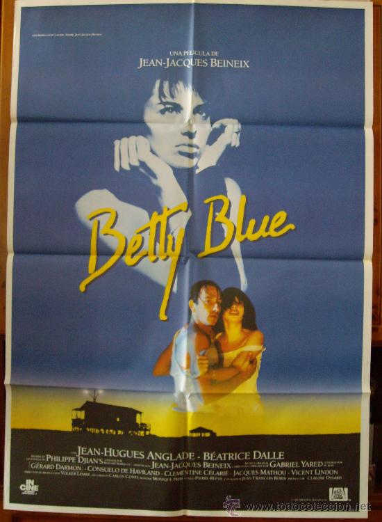 Cine: BETTE BLUE, de Jean-Jacques Beineix  . POSTER.