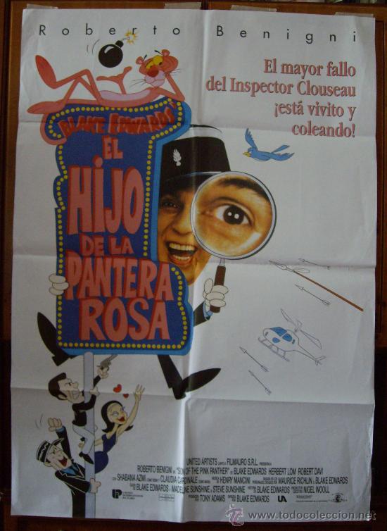 Cinema: EL HIJO DE LA PANTERA ROSA, con Roberto Benigni  . POSTER.