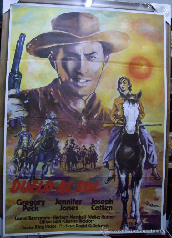 Cine: DUELO AL SOL, con Gregory Peck. POSTER.