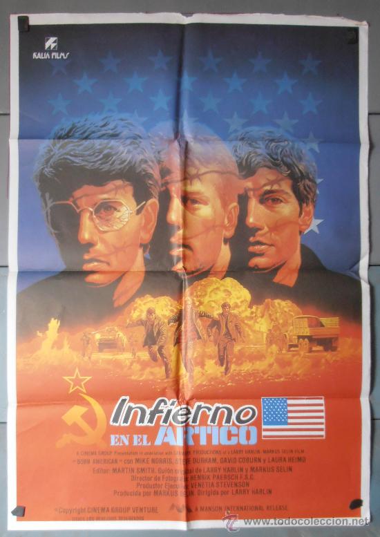 Cin&eacute;ma: INFIERNO EN EL ARTICO, CARTEL DE CINE ORIGINAL 70x100 APROX (3622)