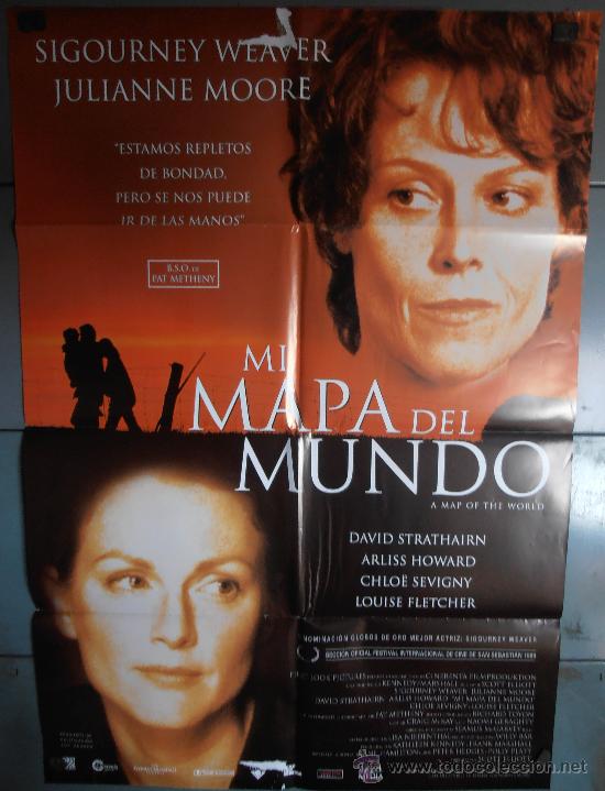 Cinema: MI MAPA DEL MUNDO,CARTEL DE CINE ORIGINAL 70x100 cm CON ALGUN DEFECTO A 1&euro;,VER FOTO (2489)
