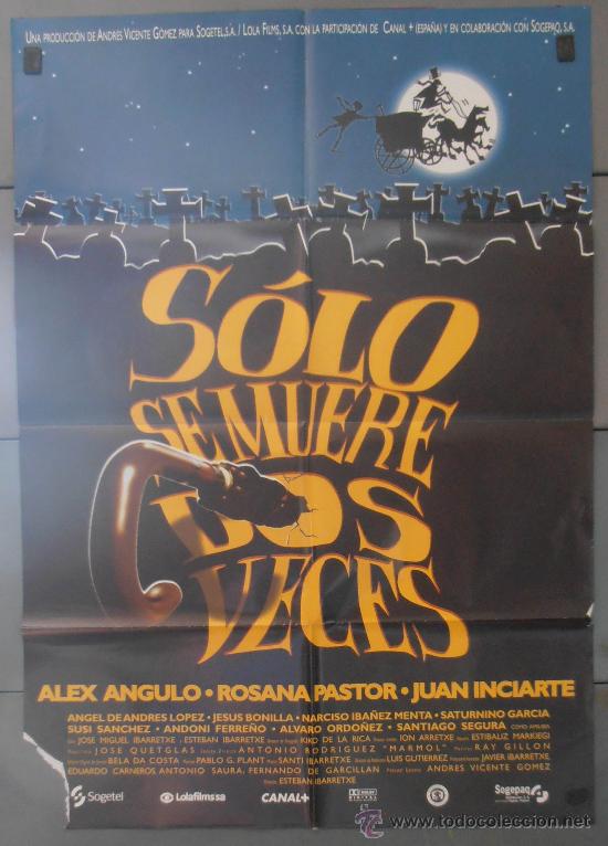 Cinema: SOLO SE MUERE DOS VECES,CARTEL DE CINE ORIGINAL 70x100 cm CON ALGUN DEFECTO A 1&euro;,VER FOTO (3020)
