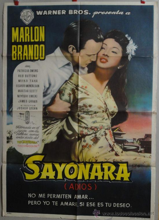 Cin&eacute;ma: SAYONARA    1957  BRANDO  POSTER ESTRENO