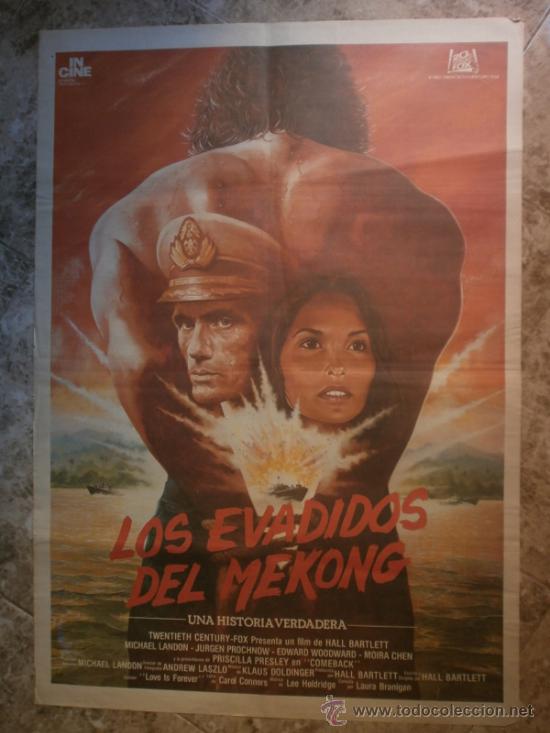 Cinema: LOS EVADIDOS DEL MAKONG. MICHAEL LANDON, JURGEN PROCHNOW, EDWARD WOODWAR, MOIRA CHEN.