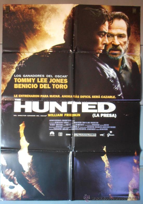 Cine: HUNTED, CARTEL DE CINE ORIGINAL 70x100 APROX (5908) - Foto 1
