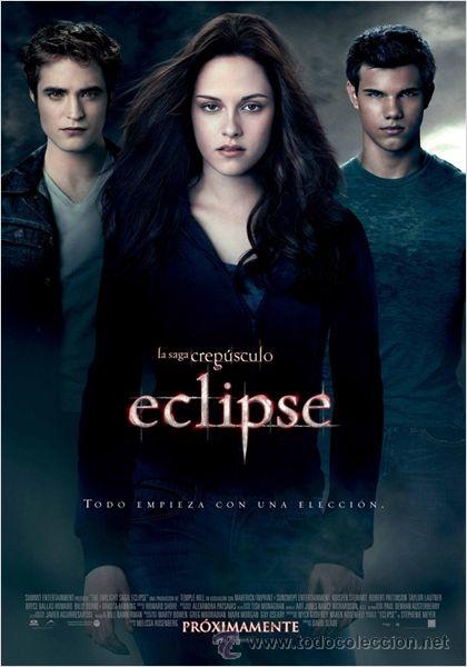 Cinema: CARTEL DE CINE ECLIPSE DE LA SAGA CREP&Uacute;SCULO // TAMA&Ntilde;O 70X100 ORIGINAL