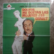 Cine: DOCTOR ME GUSTAN LAS MUJERES ¿ES GRAVE? JOSE LUIS LOPEZ VAZQUEZ. AÑO 1973.