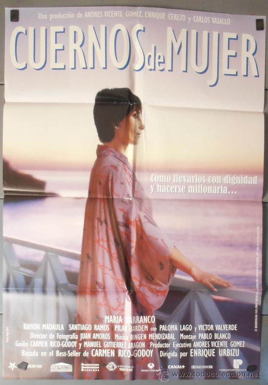 Cinema: CUERNOS DE MUJER, CARTEL DE CINE ORIGINAL 70x100 APROX (6140)
