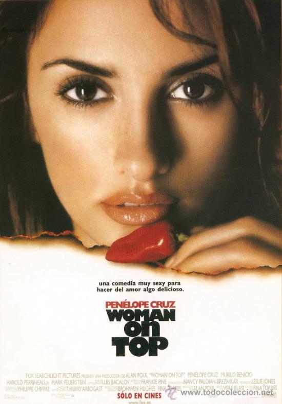 Kino: CARTEL DE CINE WOMAN ON TOP CON PEN&Eacute;LOPE CRUZ // ORIGINAL 70X100