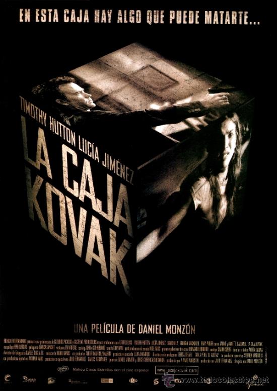 Cinema: CARTEL DE CINE LA CAJA KOVAK // ORIGINAL 70X100