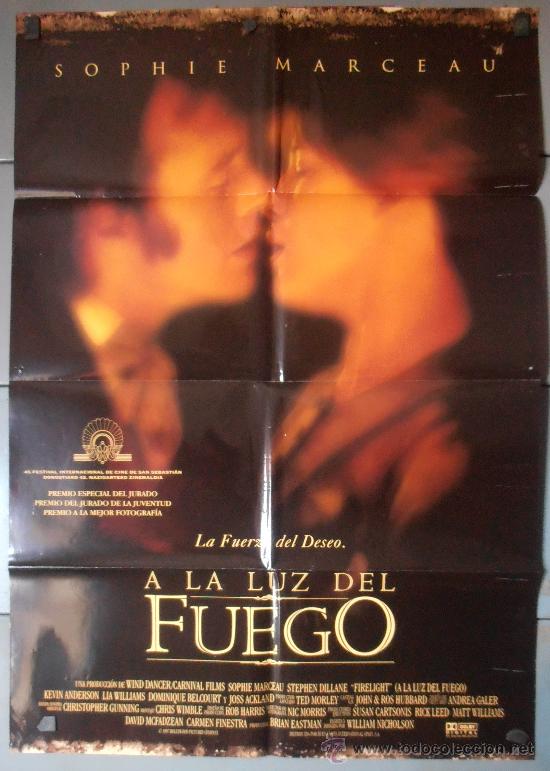 Cinema: A LA LUZ DEL FUEGO, CARTEL DE CINE ORIGINAL 70x100 APROX (6845)