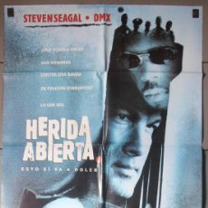 Cine: HERIDA ABIERTA,STEVEN SEAGAL CARTEL DE CINE ORIGINAL 70X100 APROX (7089). Lote 35512940