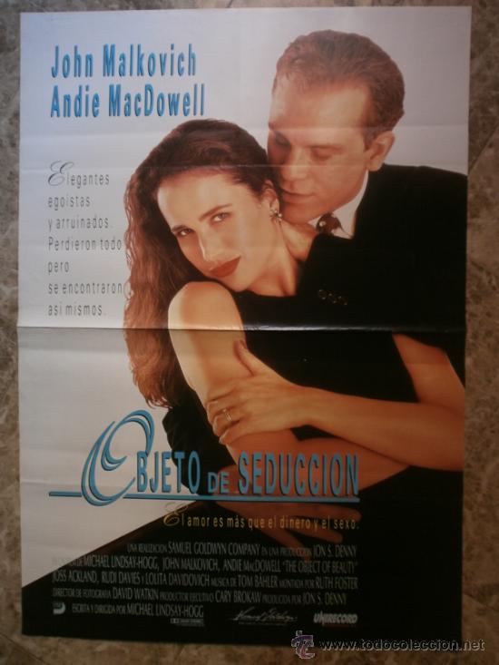 Cine: OBJETO DE SEDUCCION. JOHN MALKOVICH, ANDIE MacDOWELL. - Foto 1