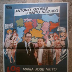 Cine: LOS AUTONOMICOS. ANTONIO OZORES, JUANITO NAVARRO, MARIA JOSE NIETO. AÑO 1982.