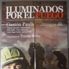 Cine: ILUMINADOS POR EL FUEGO, CARTEL DE CINE ORIGINAL 70X100 APROX (8103). Lote 35856960