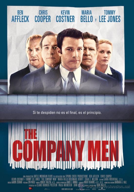 Cinema: CARTEL DE CINE THE COMPANY MEN // ORIGINAL TAMA&Ntilde;O 70X100