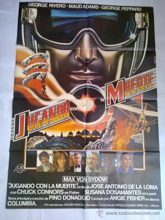 Cine: P&Oacute;STER ORIGINAL  JUGANDO CON LA MUERTE - Foto 1